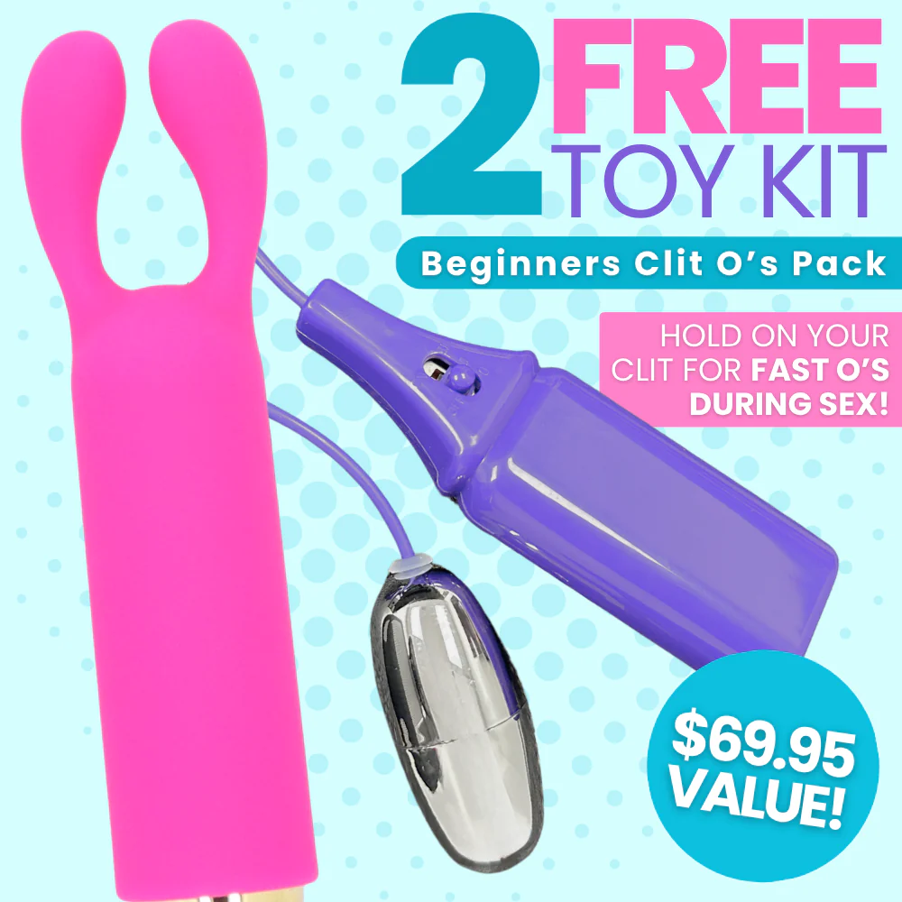 2 FREE Toys | Mini Silicone Clit Hugging Vibe + Multi-Speed Bullet - Great for Beginners!