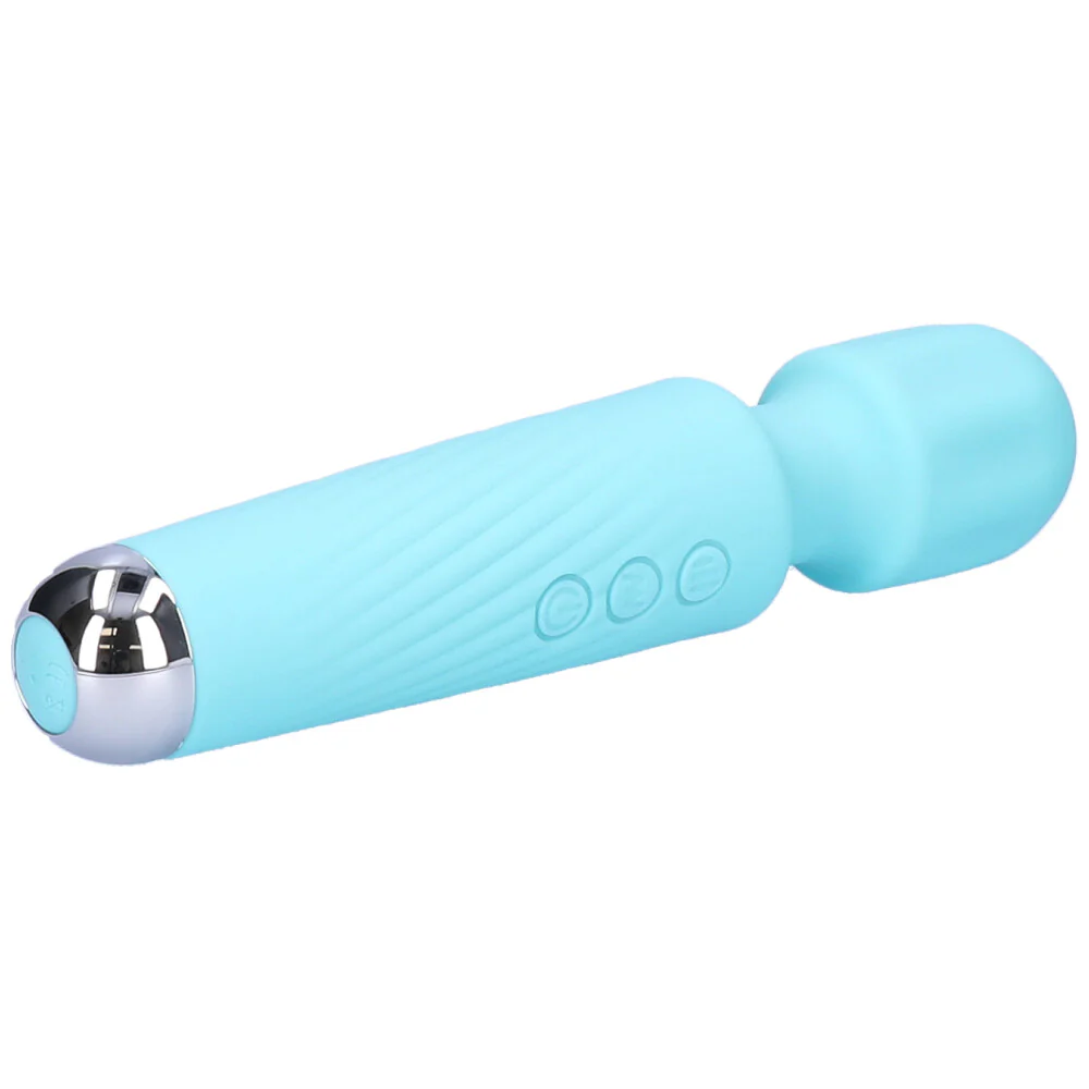 FREE High-Power Silicone Wand Vibrator in Blue (Intense Vibrations!) - Image 5