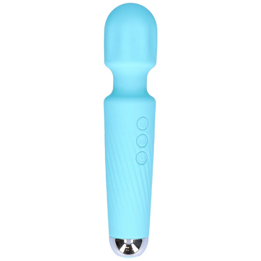 FREE High-Power Silicone Wand Vibrator in Blue (Intense Vibrations!) - Image 7