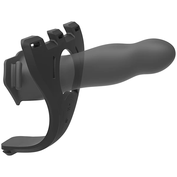 7 Inch Silicone Vibrating Hollow Strap-on Set With Remote Control - Image 7