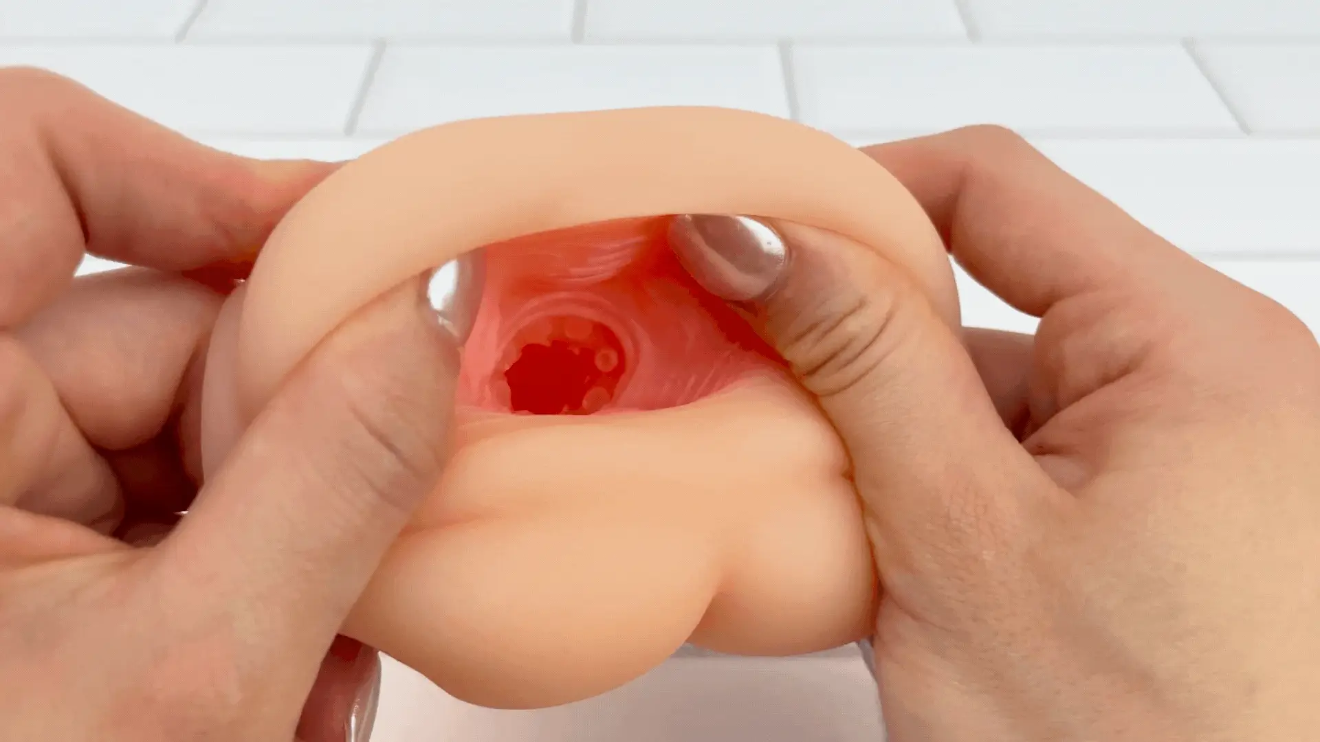 Blowjob and Pussy Dual Ended Stroker With Built In Cock Ring! - Image 6