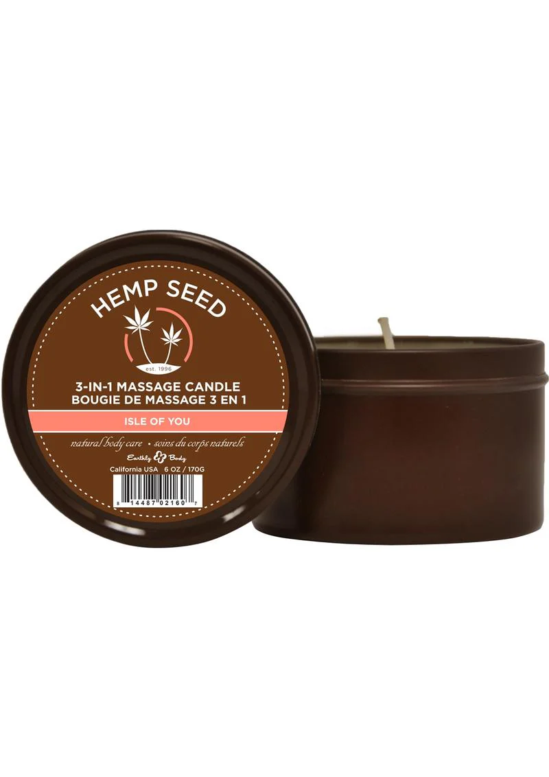 Earthly Body Hemp Seed 3 In 1 Massage Candle - Image 4
