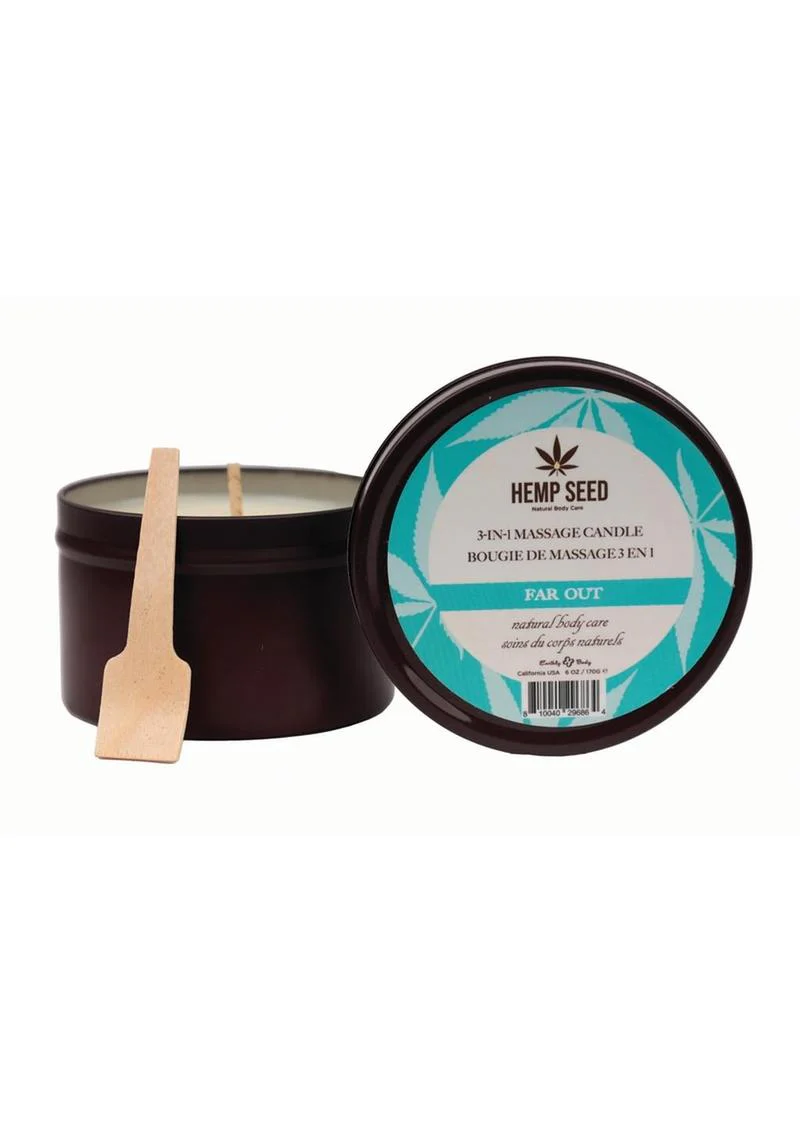 Earthly Body Hemp Seed 3 In 1 Massage Candle - Image 9