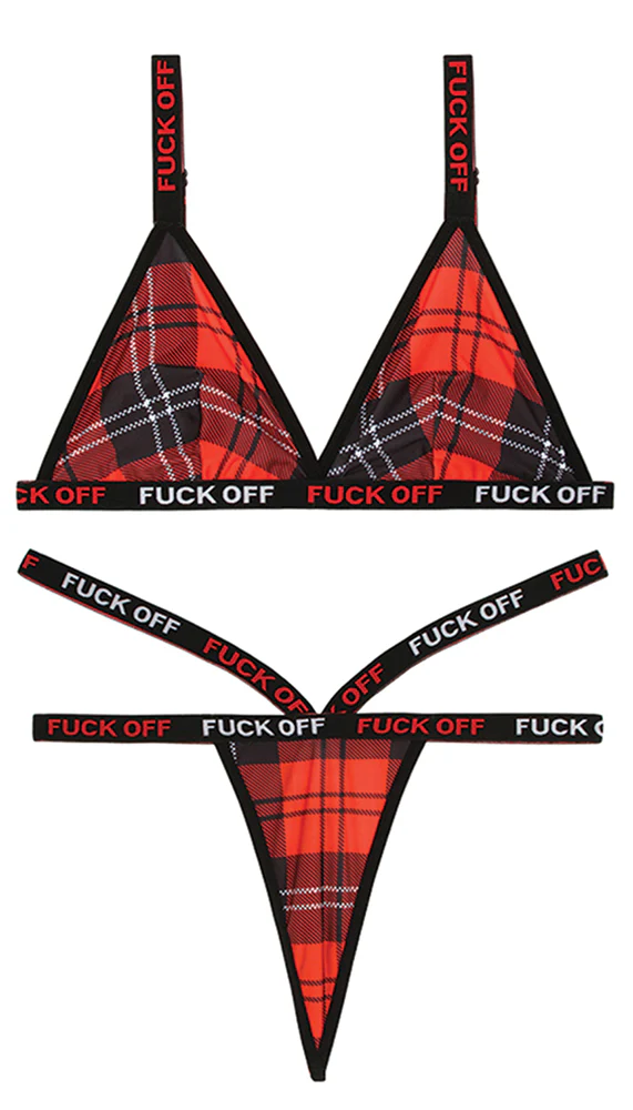 F*ck Off Bralette & Thong Set - Image 3