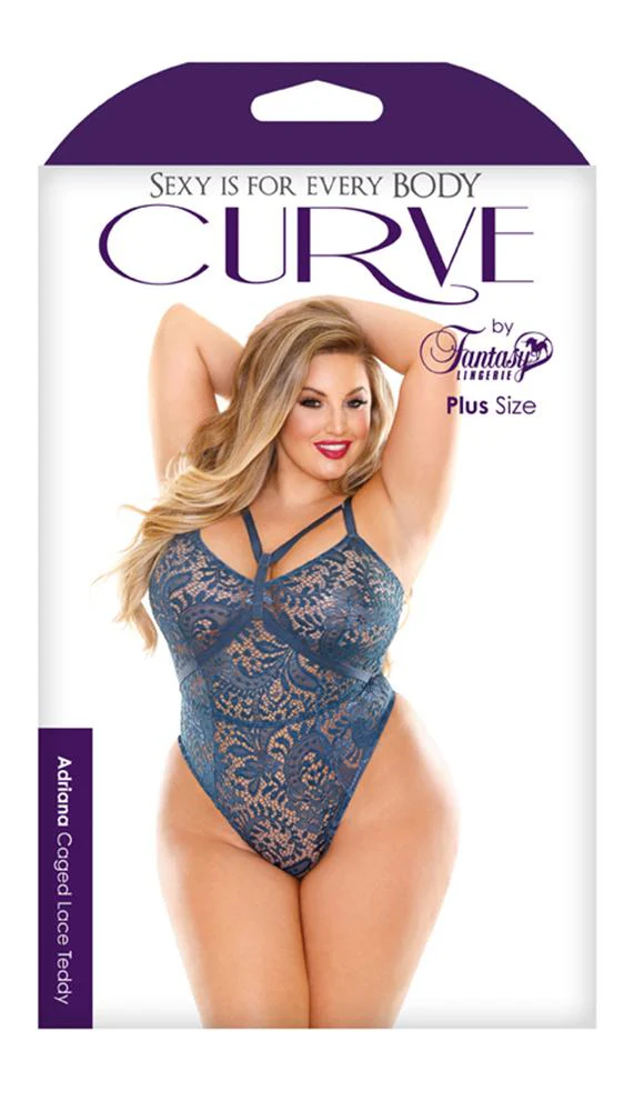 Adriana Caged Lace Teddy - Image 3