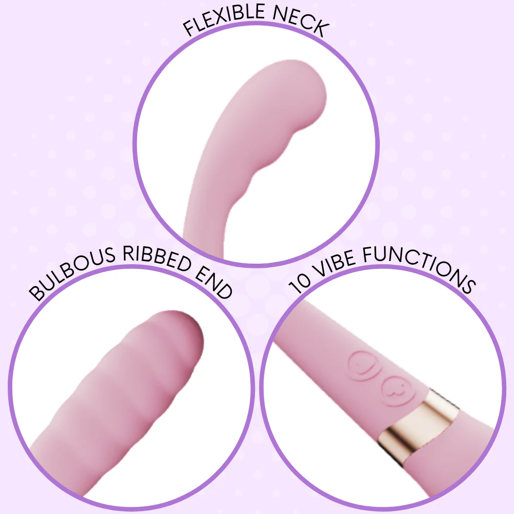 Flexible Silicone Dual-Ended G-Spot Vibrator - Strong Vibes on Each End! - Image 3