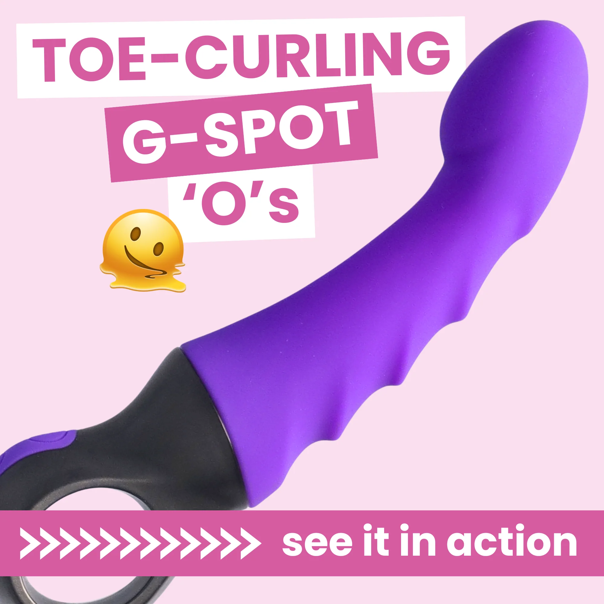 Flexible Vibrating G-Spot Dildo - Curved To Hit The G-Spot & P-Spot Just Right!