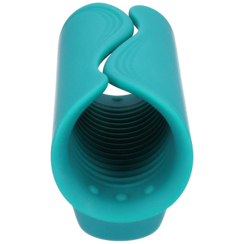 Vibrating Ribbed Silicone Penis Gripper Stroker | Rechargeable HJ & BJ Aide - Image 10