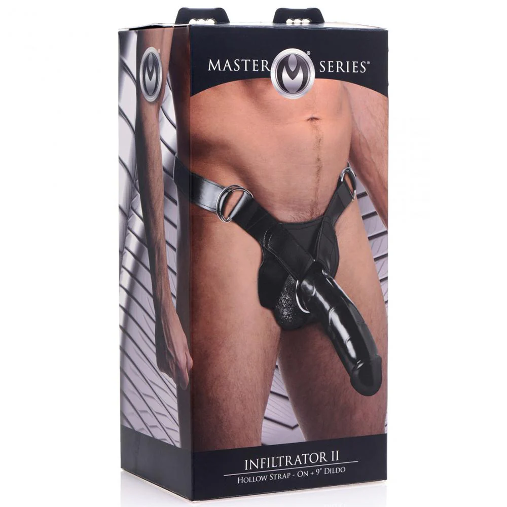 Huge 9 Inch Hollow Infiltrator Strap-On Dildo - Image 5