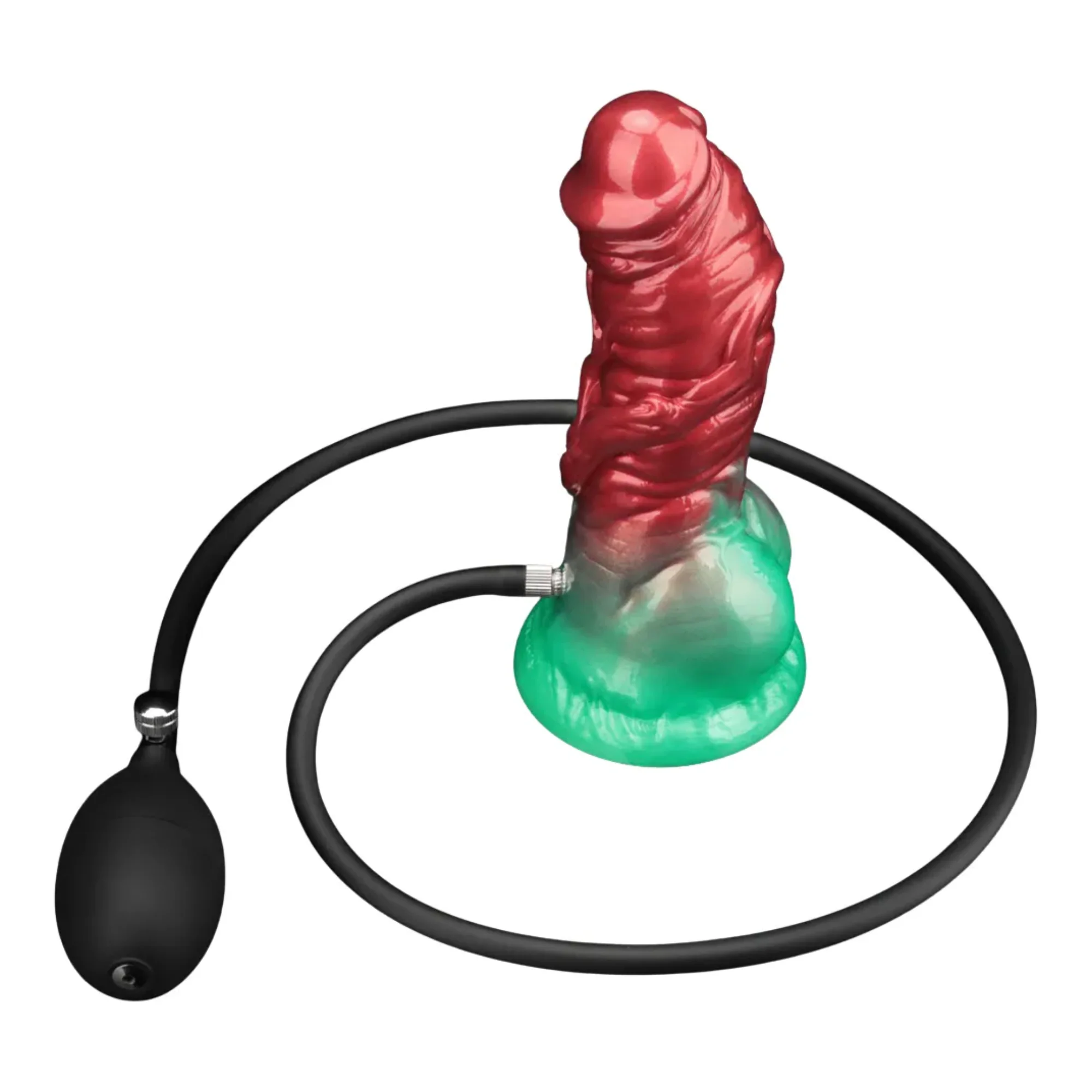 Inflatable Fantasy Dildo with Squeeze Pump - Get Stretched Like Never Before! - Image 3