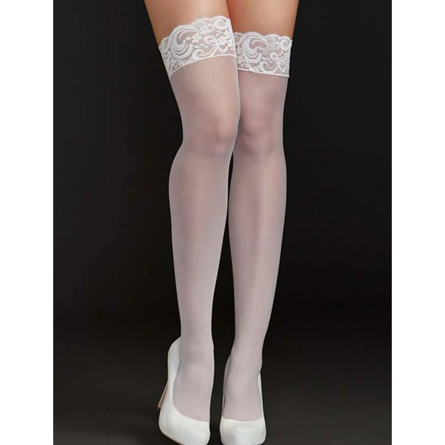 Lace Top Thigh Highs - One Size Fits Most - Image 2