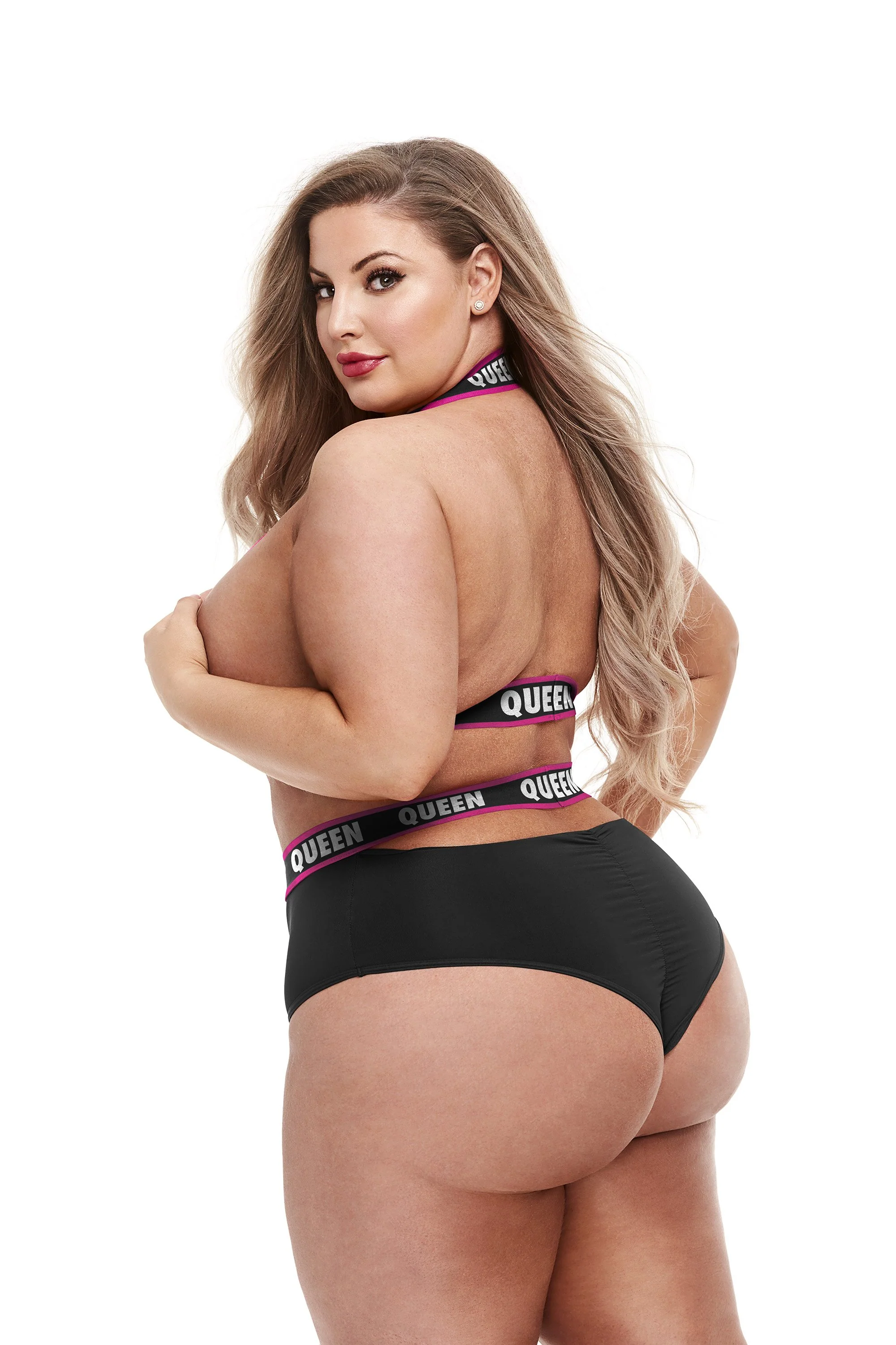 Lapdance Lingerie  QUEEN  Elastic High Waisted Lingerie Set - Image 2