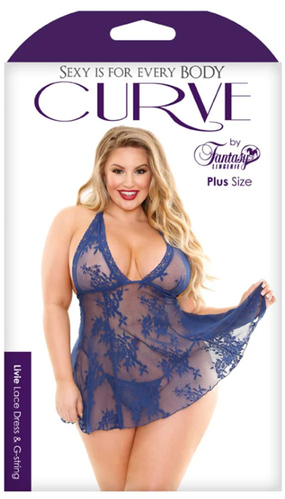 Livie Lace Dress & G-String - Image 3