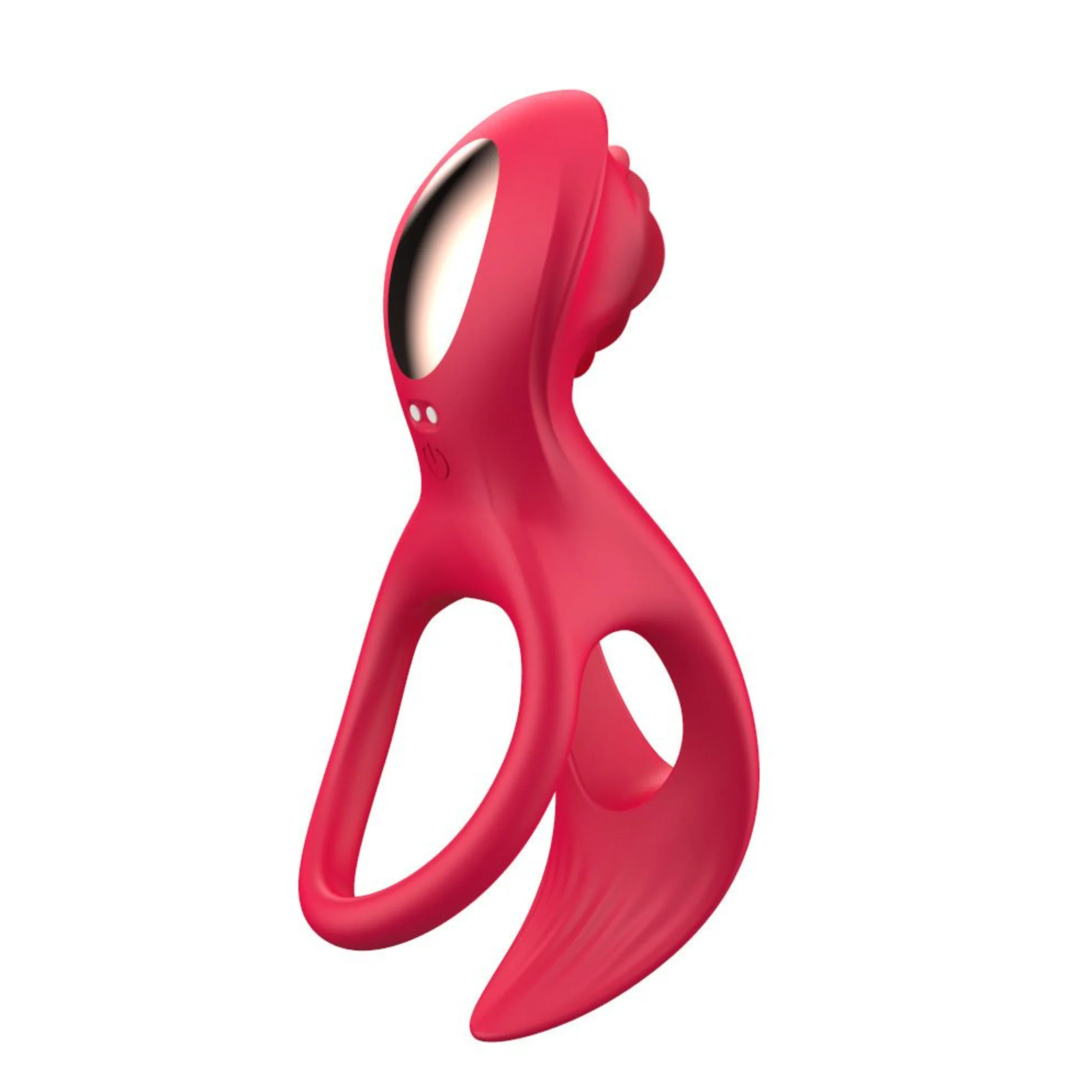 Lover's Rose Dual Cock-ring - Strong Vibrations in 2 Motors! - Image 5