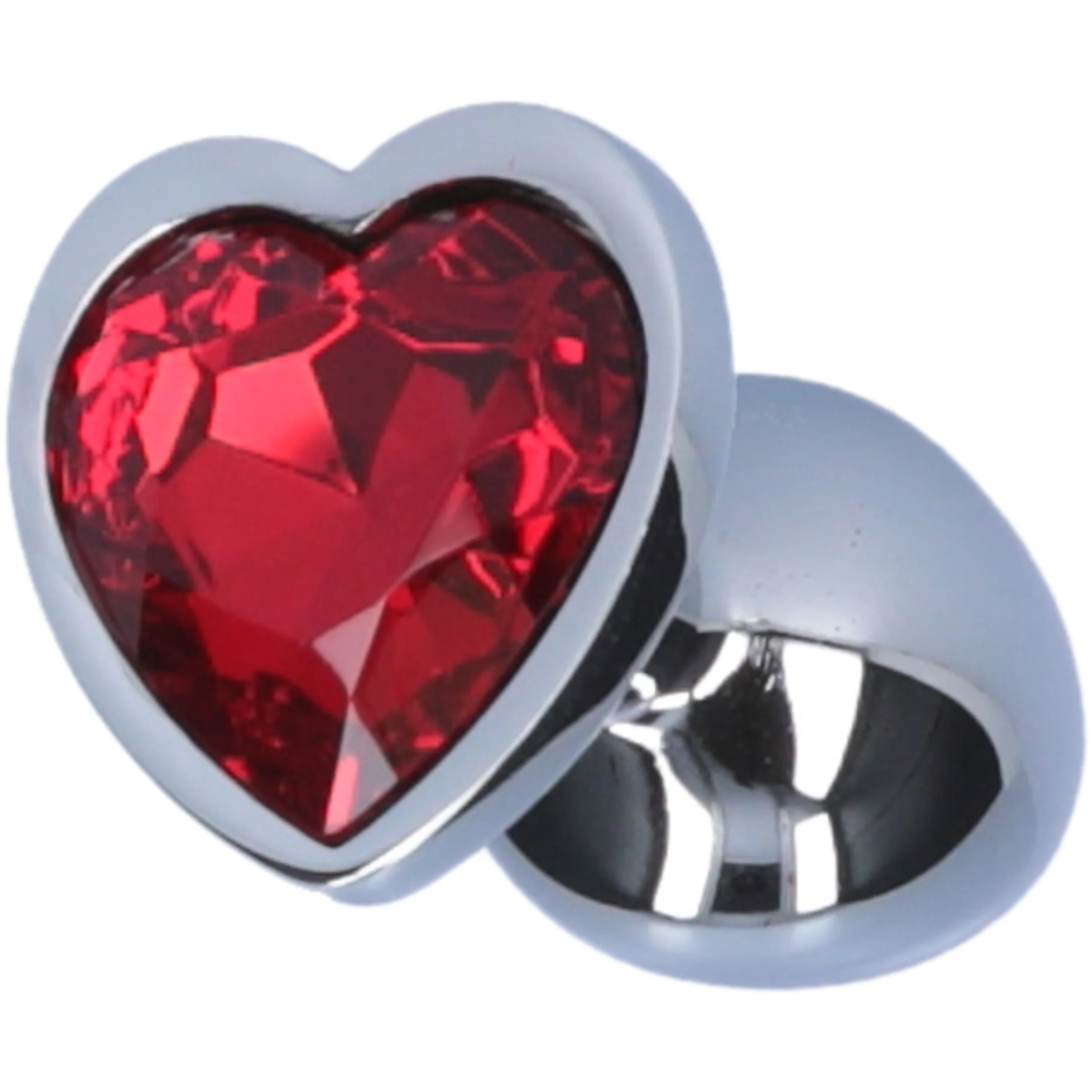 Jeweled Metal Heart Butt Plug - Image 10