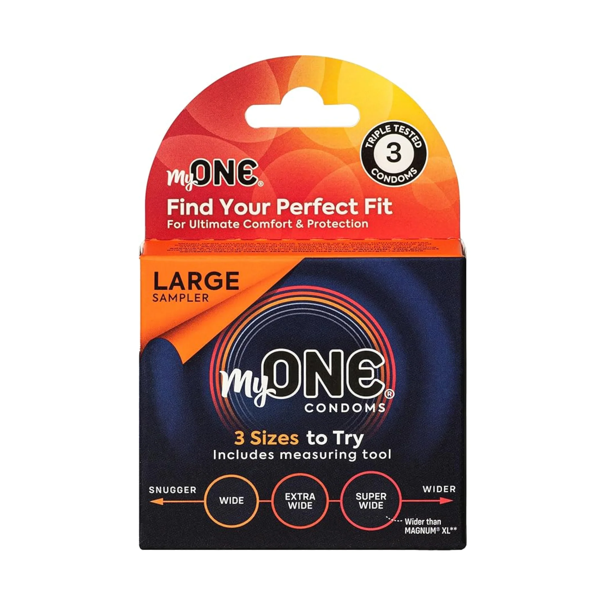 My ONE Large Condoms Sampler 3-Pack