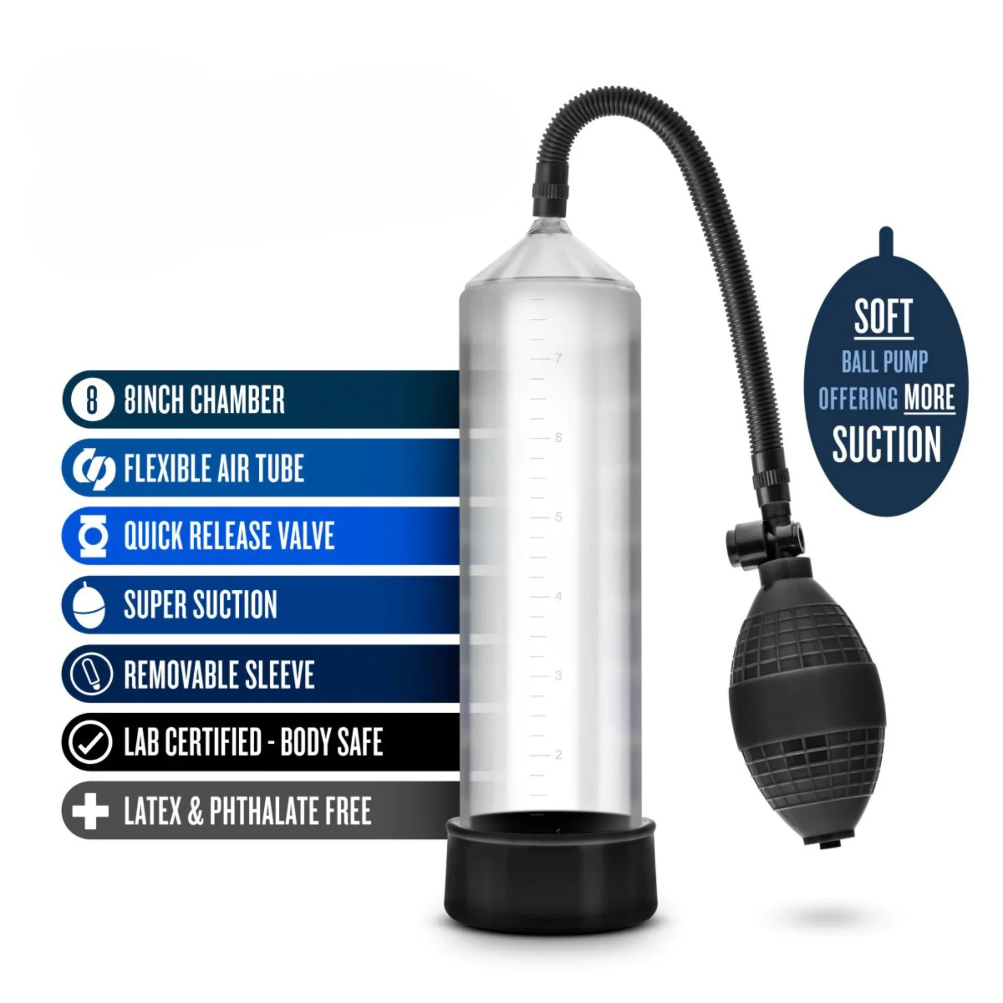 9 Inch Long Erection Enhancement Penis Pump For Large Penis Sizes - Image 2