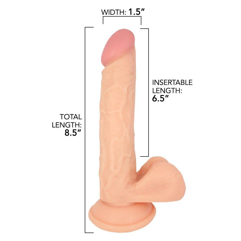 Realistic 8.5 Inch Vibrating Suction Cup Dildo - Image 5