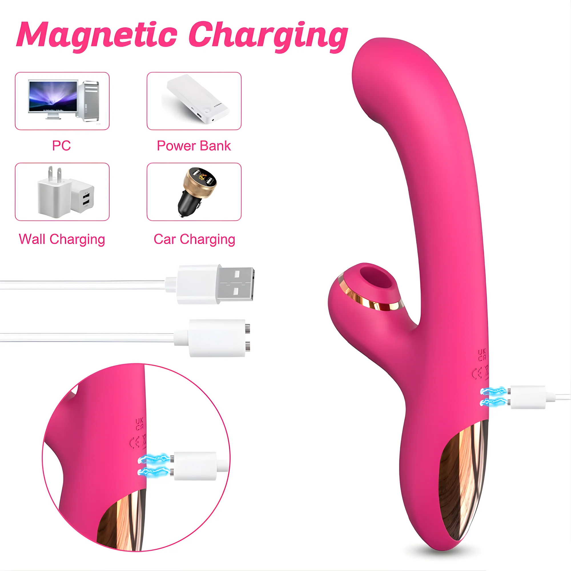 Rotating Pinpoint G-Spot & Suction Dual Action Vibe - Caresses Your G-Spot in Tight Circles! - Image 16