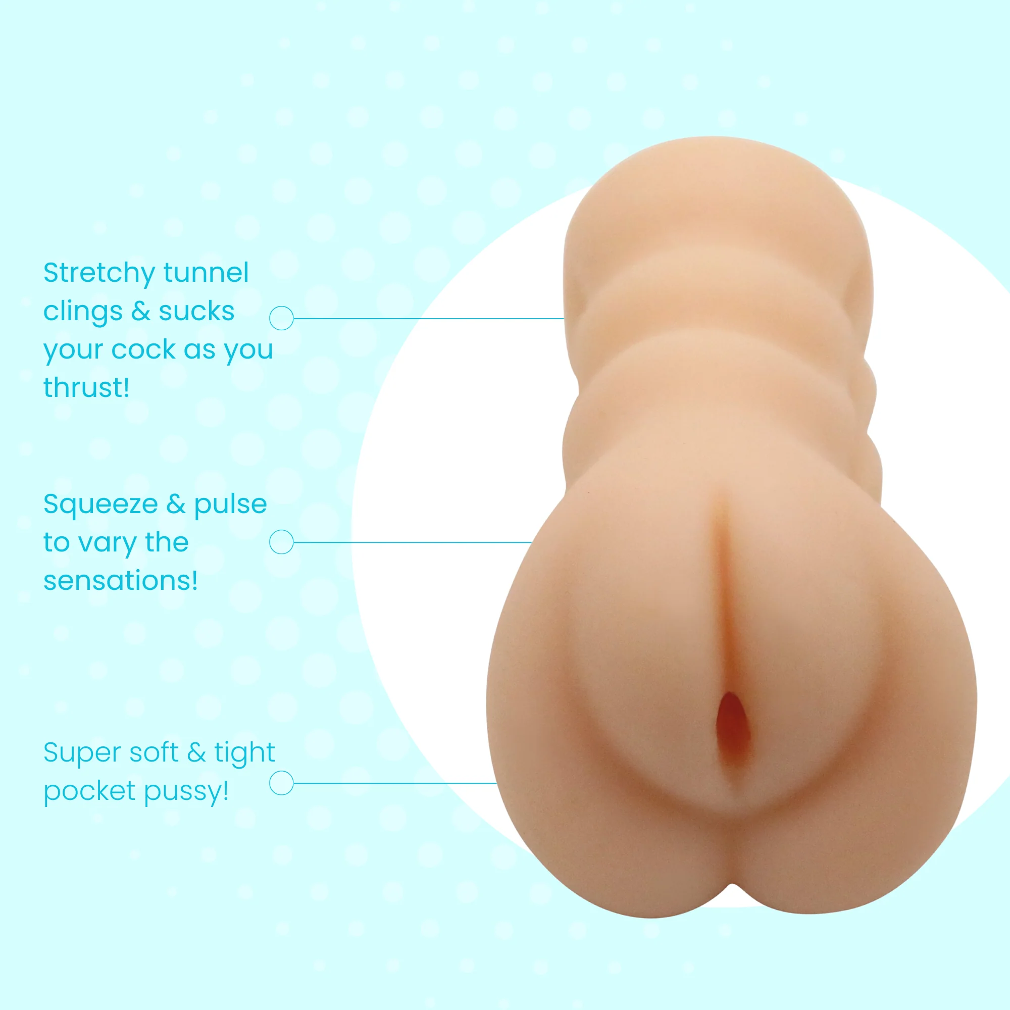 Easy Grip Pocket Pussy & Vibration Masturbation Bundle - Image 2