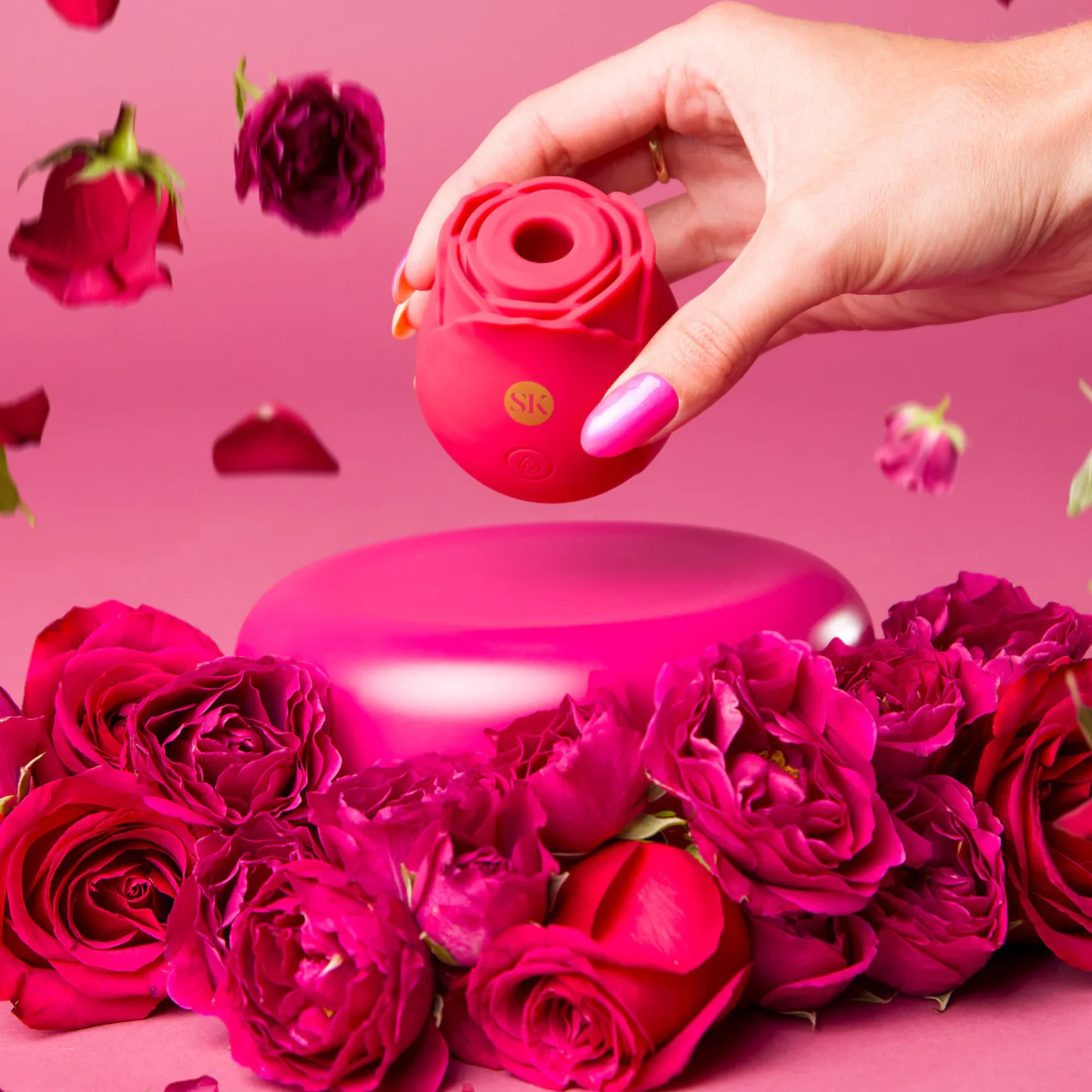 Secret Kisses Rosegasm Air Pulse Clit Stimulator - Comes with Storage Bag! - Image 5
