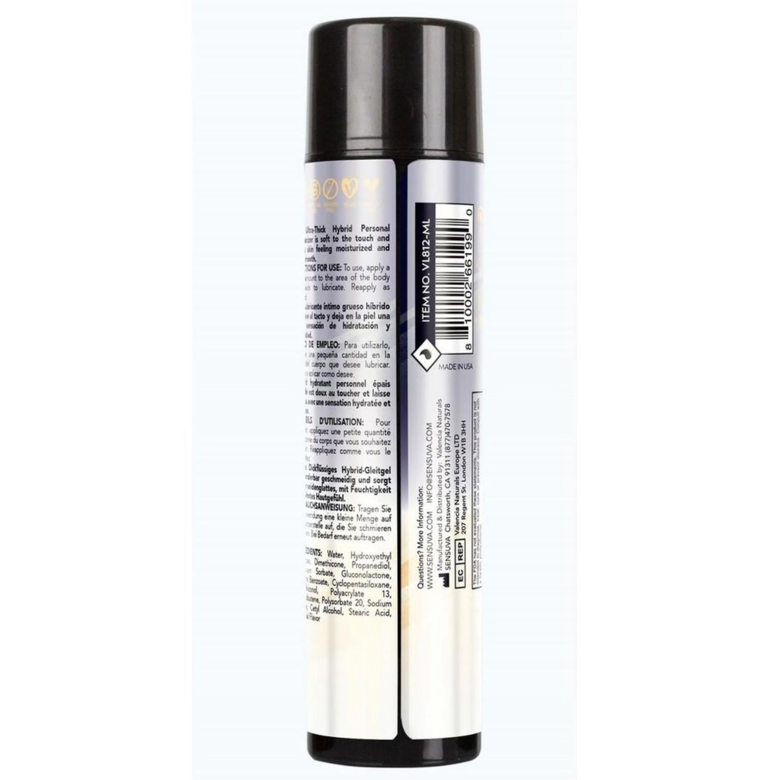 Sensuva Ultra-Thick Anal Hybrid Lubricant Original Unflavored - Image 2