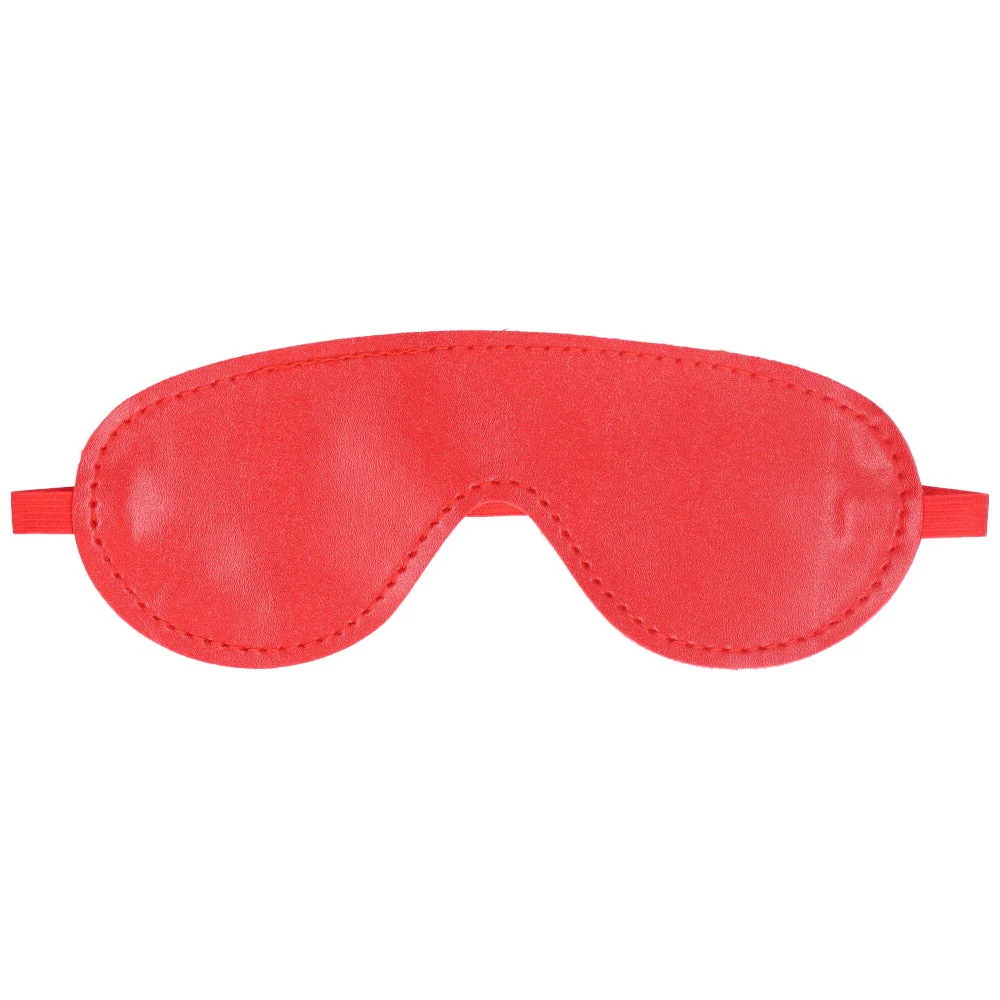 Sexy Faux Leather Bondage Blindfold - Image 2
