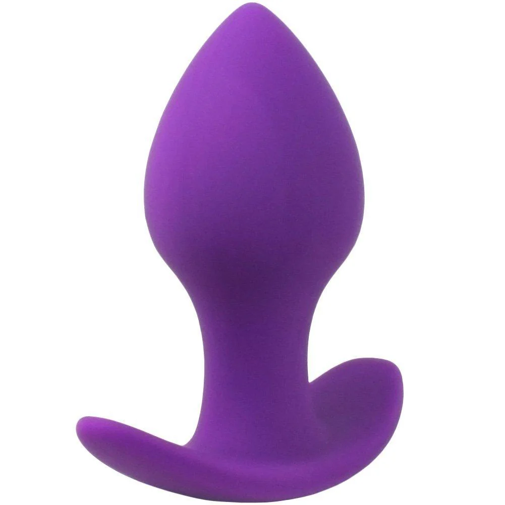 Purple Silicone Anal Plug - Flexible Neck! - Image 2