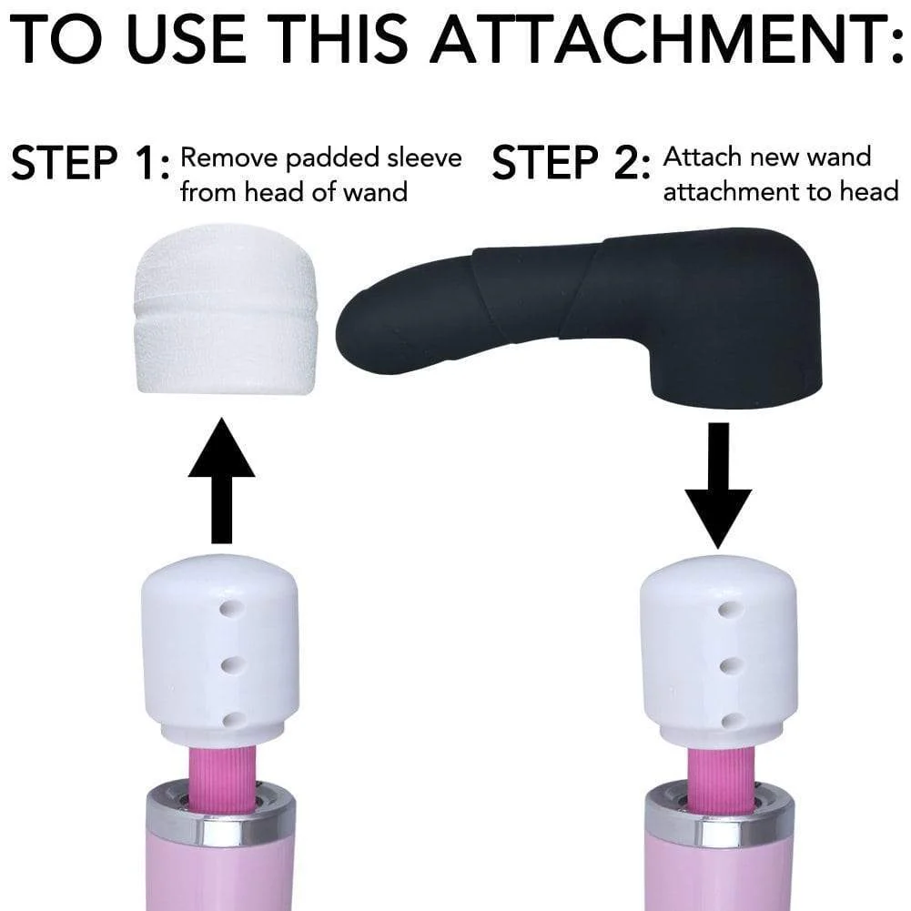 Silicone Curved G-Spot Wand Attachment - Image 3