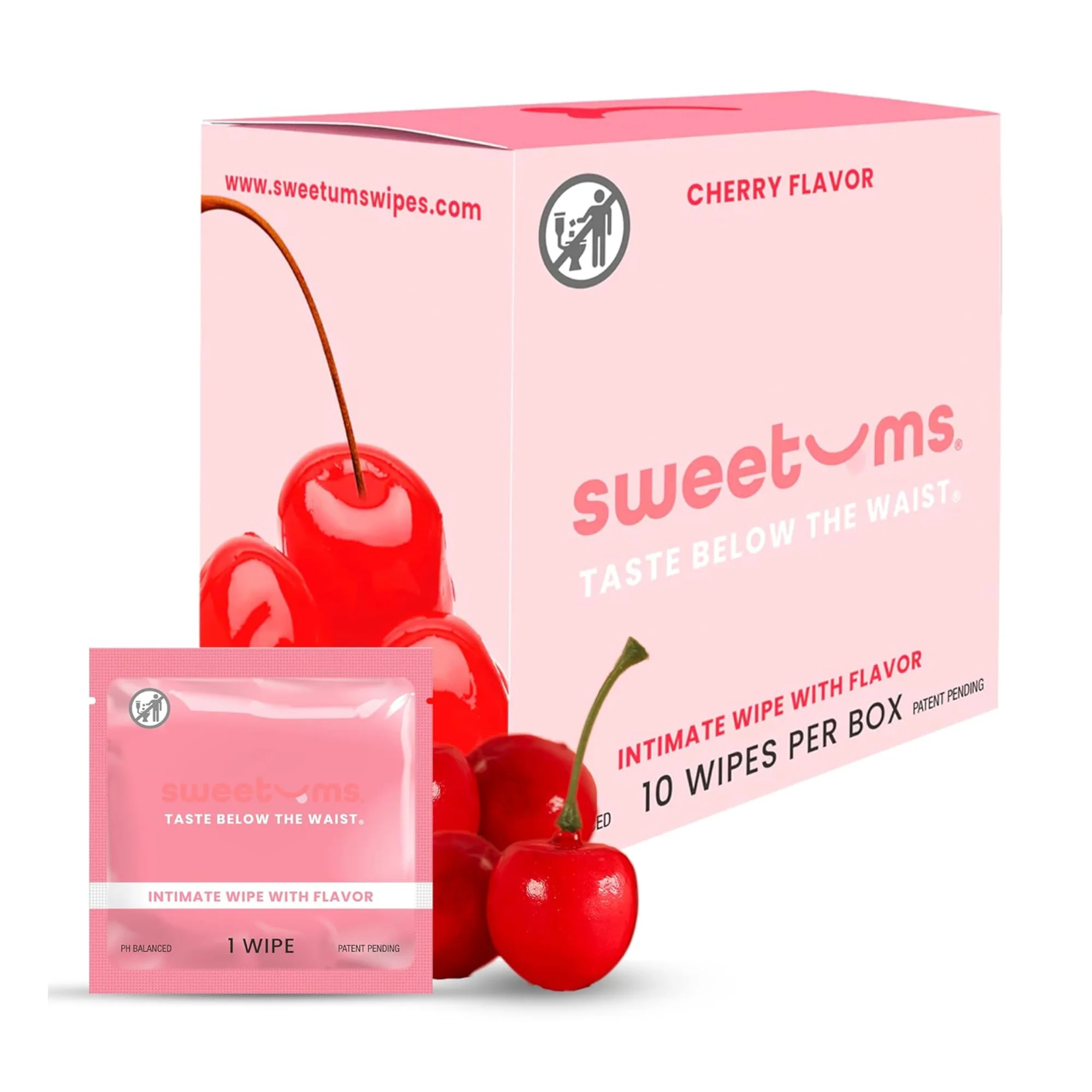 Sweetums Flavored Wipes - Freshen Up While Making Each Spot More Kissable!