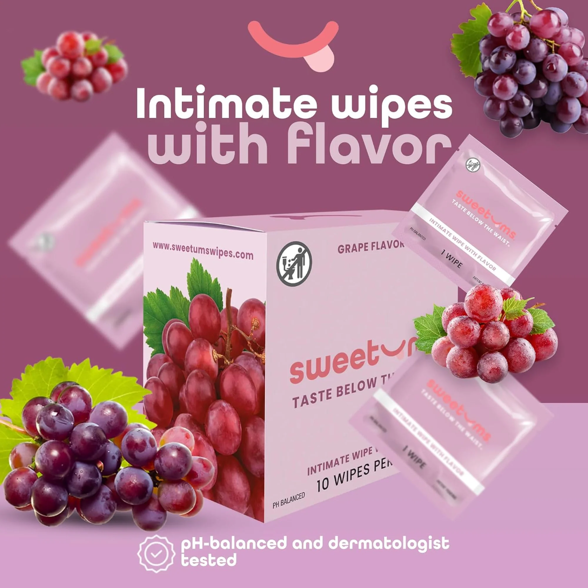 Sweetums Flavored Wipes - Freshen Up While Making Each Spot More Kissable! - Image 8