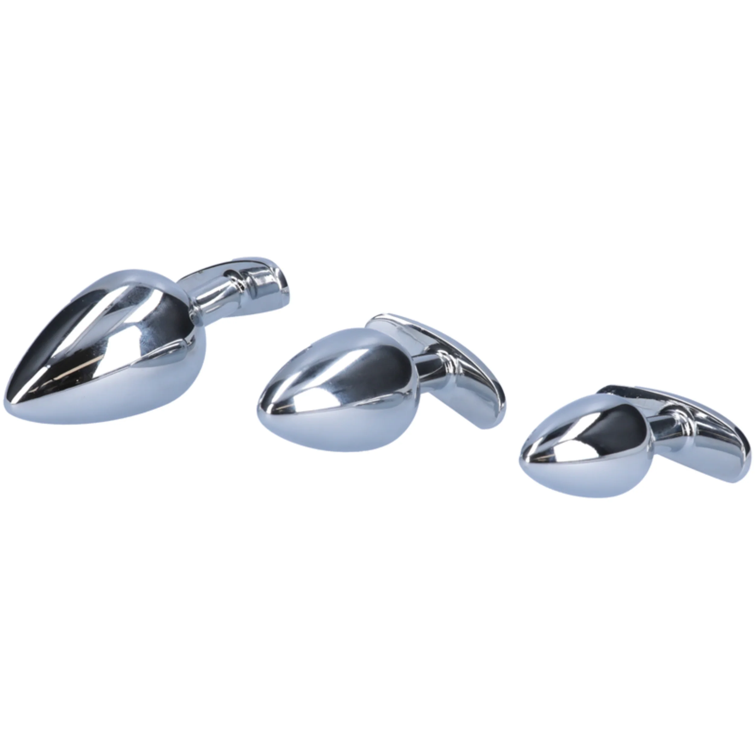 Tapered Metal Butt Plug with Jewel & Detachable Screw Plug - Available in 3 Sizes! - Image 4