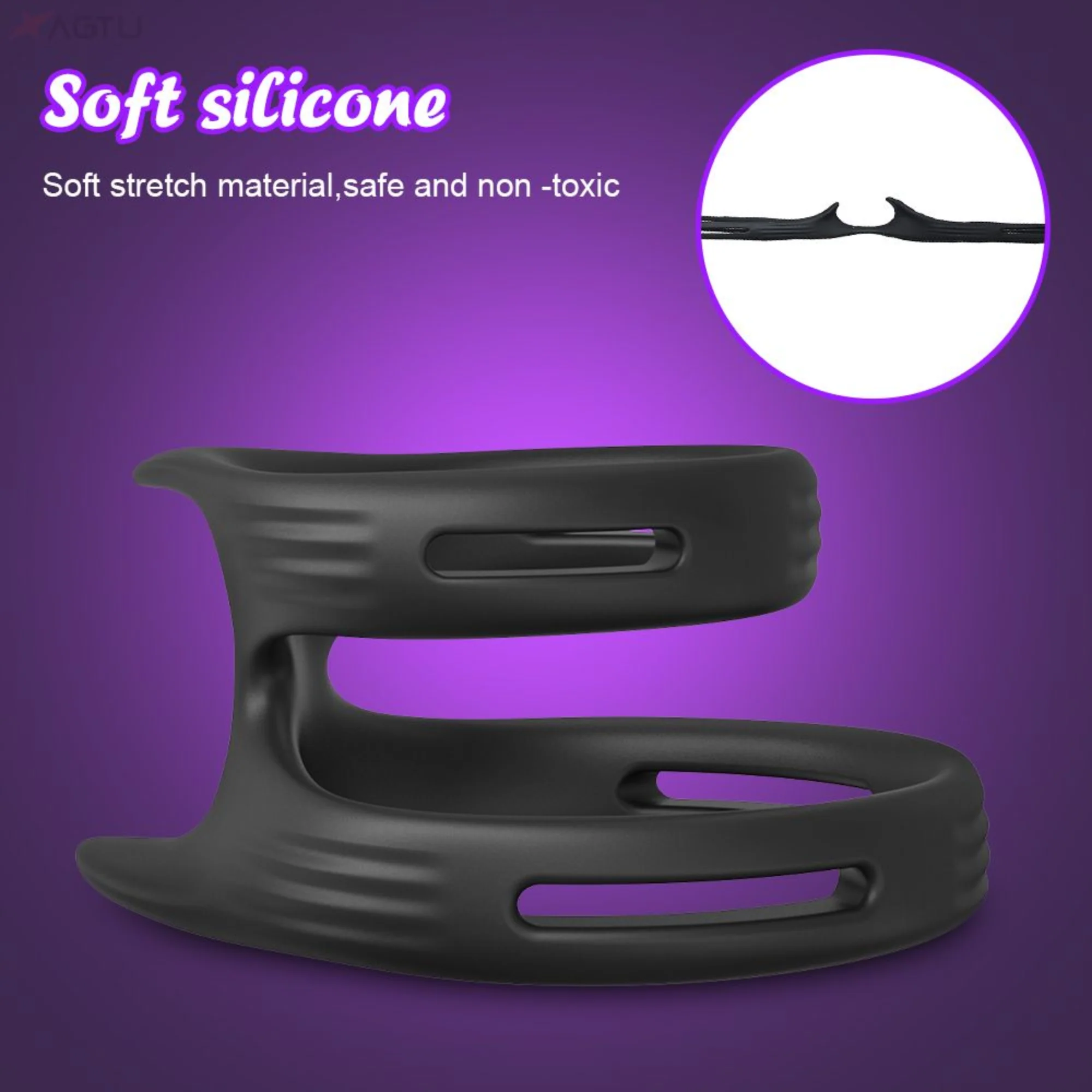 Thick Double Cock Ring - Unlock Powerful Stamina with Intense Finishes! - Image 3