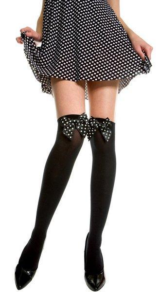 Thigh-High w/ Bow - One Size Available - Image 2