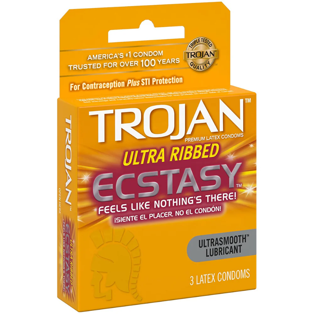 Trojan Ultra-Ribbed Ecstasy Condoms