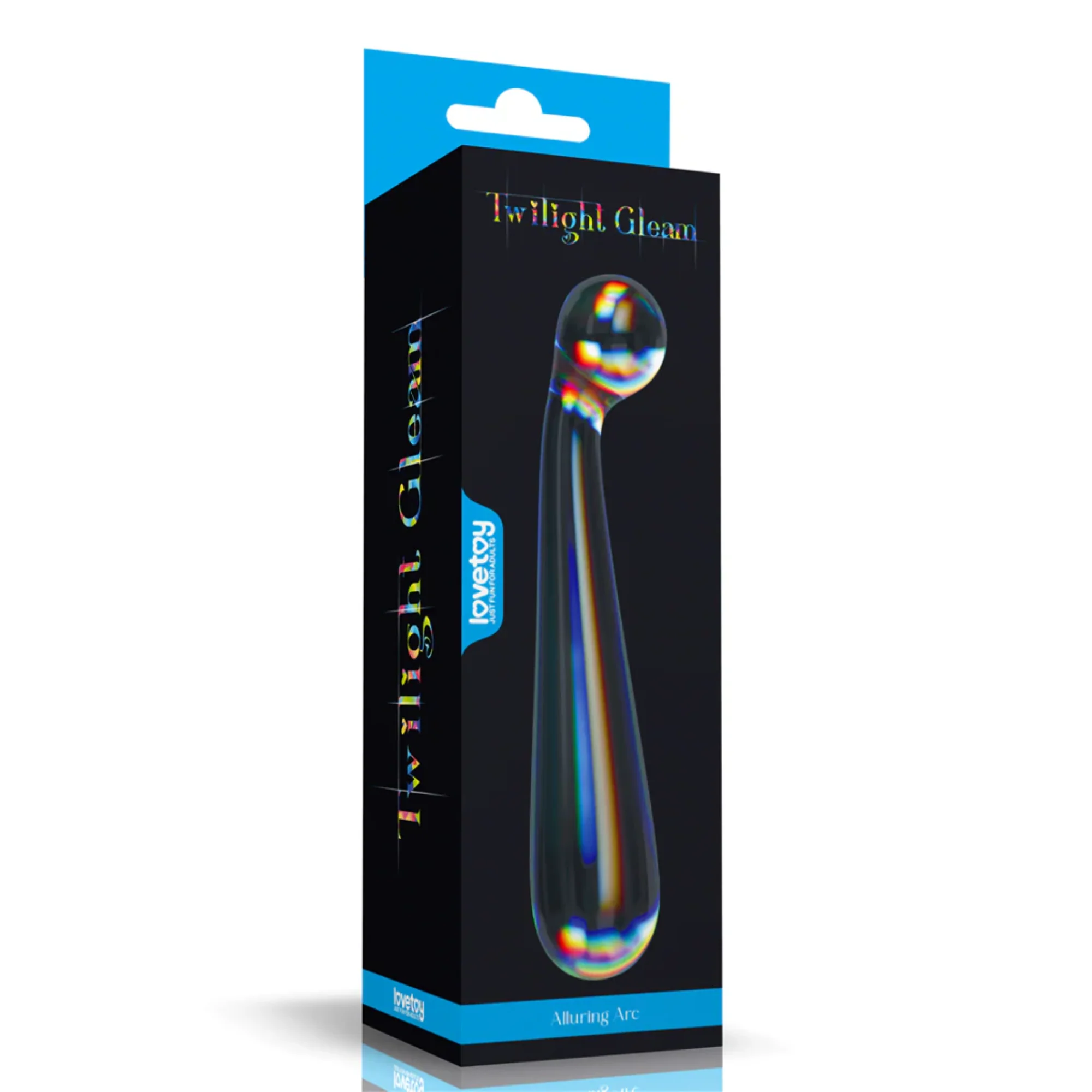 Dual-Ended Twilight Gleam Glass Dildo - Stunning Prismatic Shimmers!