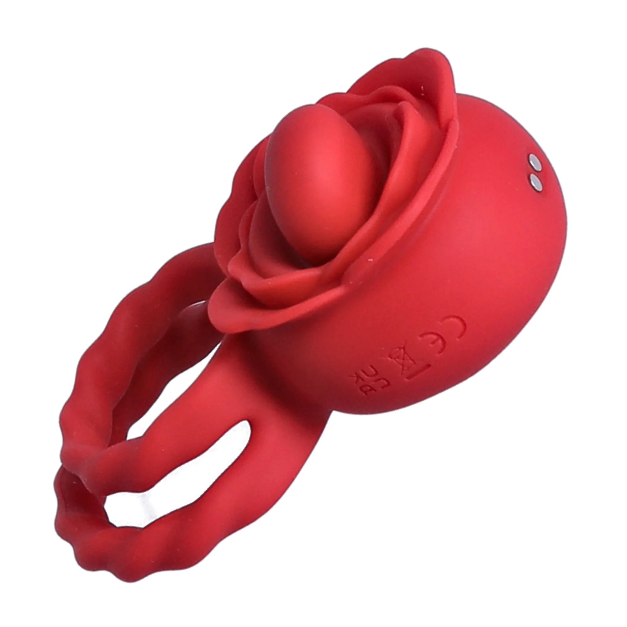 Twirling Tongue Flower Silicone C-Ring - Give Her Oral During Sex While Staying Rock Hard! - Image 5
