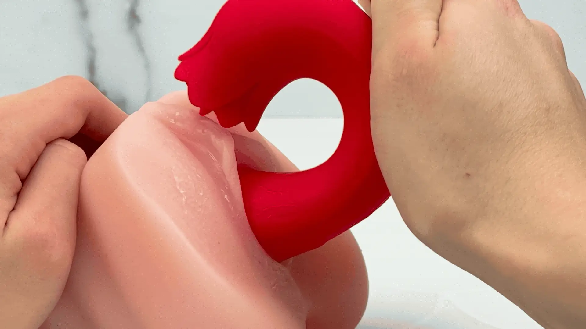 Twirling Tongue Tease - Silicone Rotating G-Spot Vibe & Clit Licking Rose - Image 6