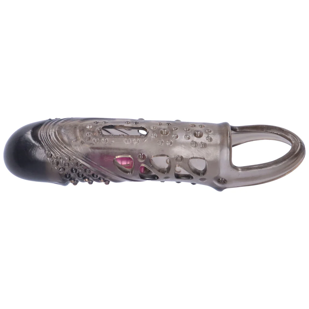 Bumpy Vibrating Penis Extender with Ball Loop - Increases Length by 1 Inch! - Image 5