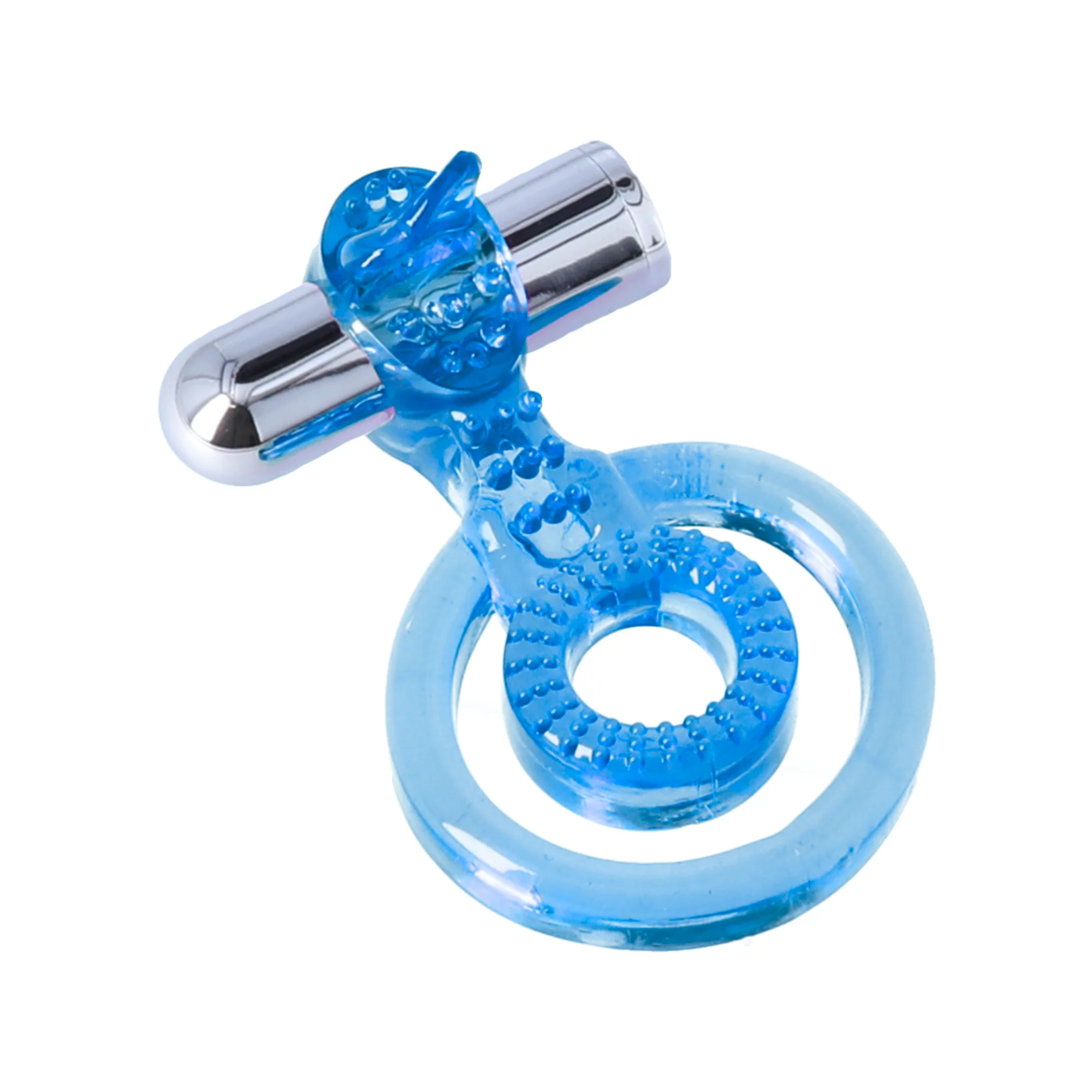 Vibrating Dual Cock Ring with Clit Teasing Tongue - Rechargeable & Non-rechargeable Options! - Image 4