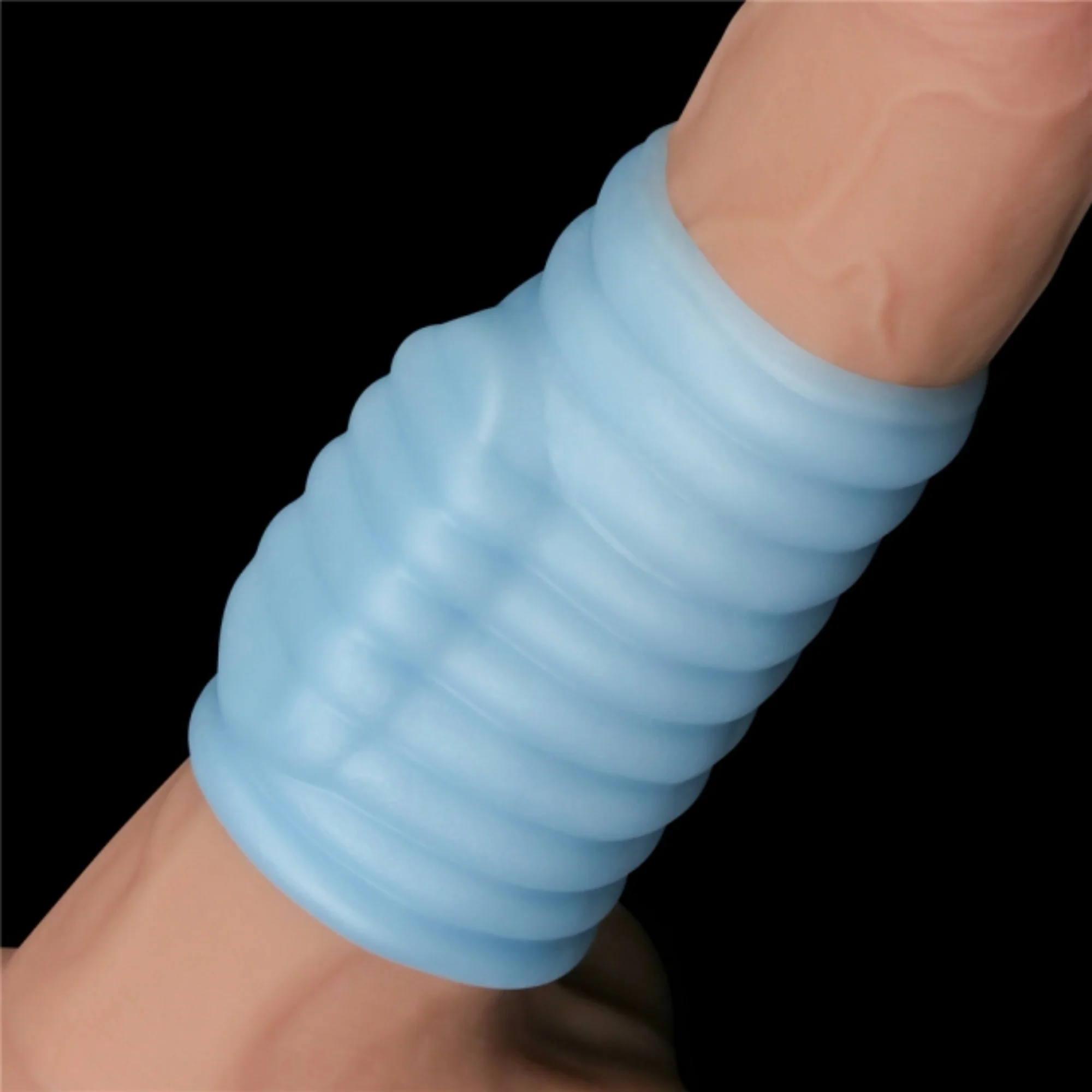 Ribbed Vibrating Wave Knights Ring - Image 3
