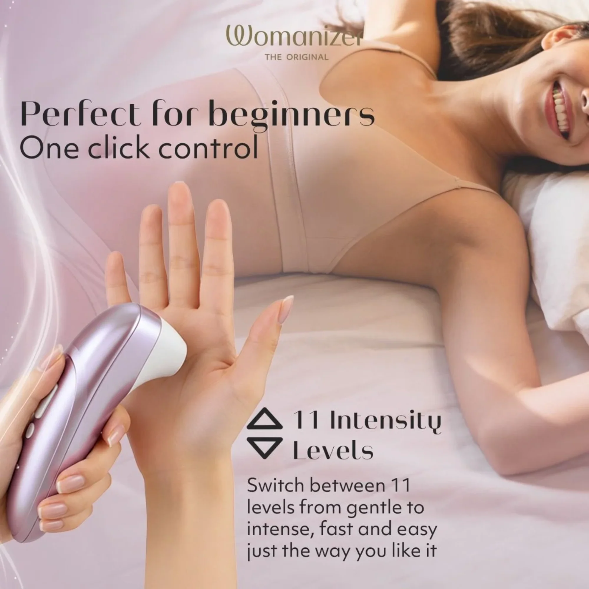 Womanizer Pro Rechargeable Silicone Air Pulse Clit Stimulator - Image 4
